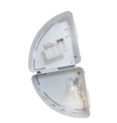 MENSOLA DOCCIA ANGOLARE POIS BIANCO