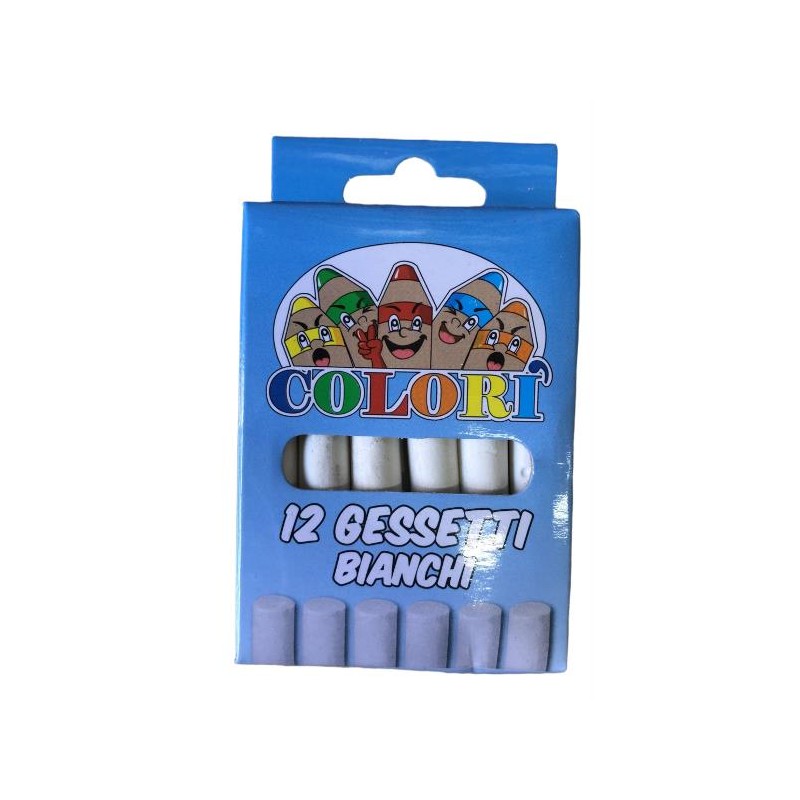 BOX 12 GESSETTI BIANCHI  COLORI