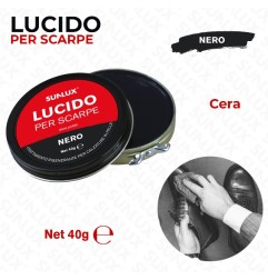 LUCIDO PER SCARPE CERA NERO 40G