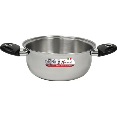 CASSERUOLA ACCIAIO INDUZIONE CM 24