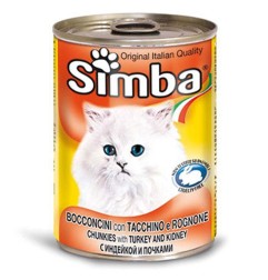 SIMBA BOCCONCINI GATTO TACCHINO ROGNONE 415GR