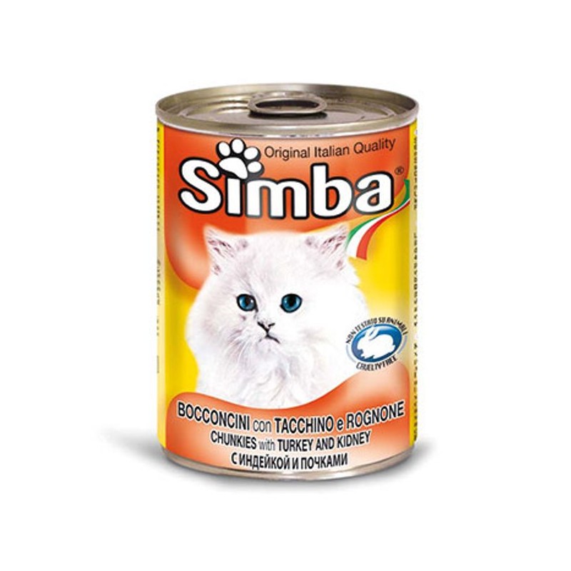 SIMBA BOCCONCINI GATTO TACCHINO ROGNONE 415GR