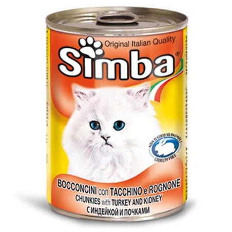 SIMBA BOCCONCINI GATTO TACCHINO ROGNONE 415GR