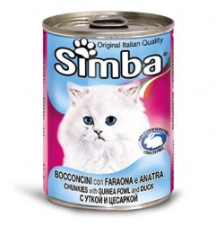 SIMBA BOCCONCINI GATTO FARONA E ANATRA 415GR