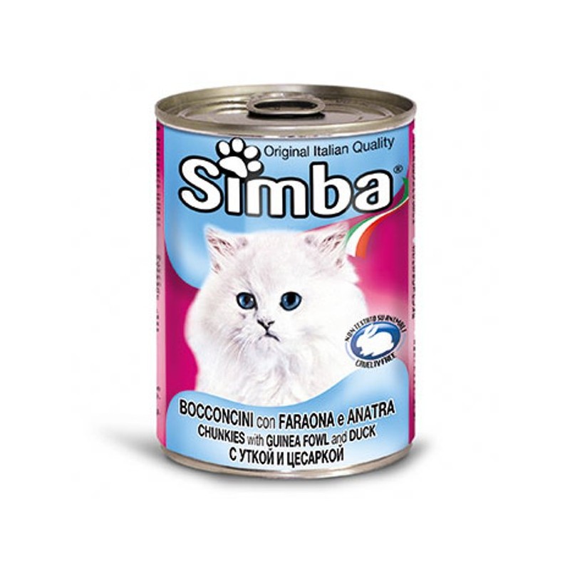 SIMBA BOCCONCINI GATTO FARONA E ANATRA 415GR