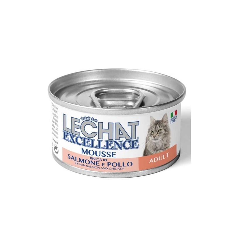 LE CHAT EXC MOUSSE ADU SALM/POL 85 GR