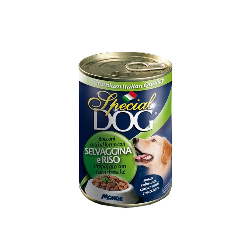 SPECIAL DOG BOCCONC.IN LATTINA 400GR RISO/SELVAG.