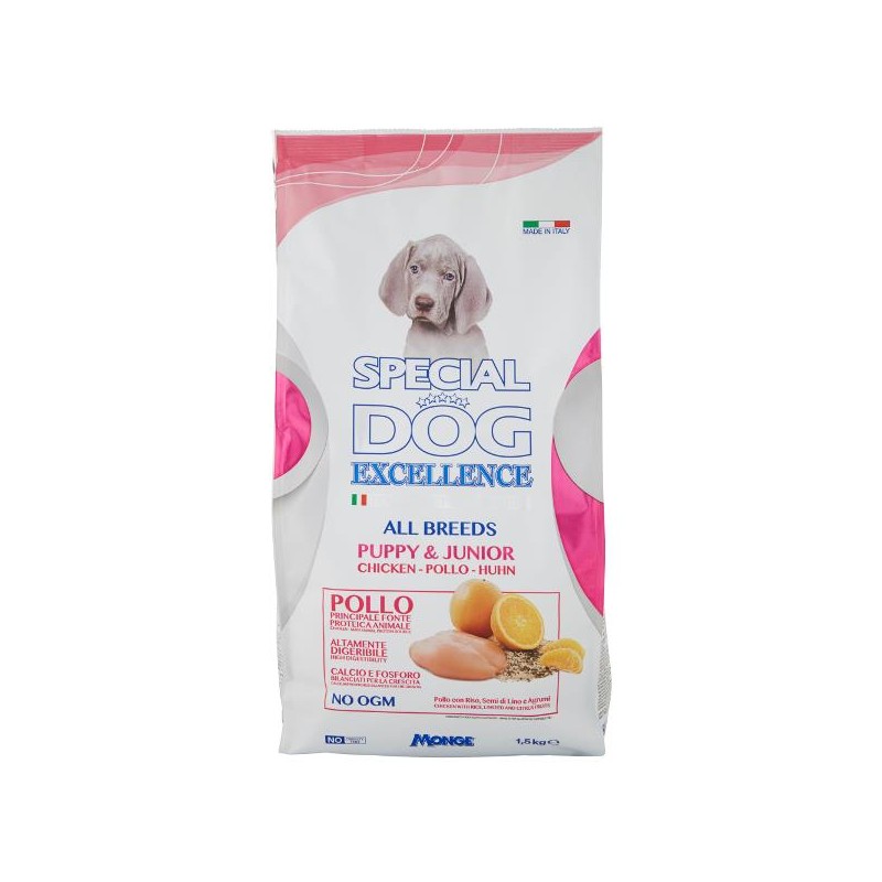 SPECIAL DOG EXCELL. PUPPY E JUNIOR POLLO 1,5KG