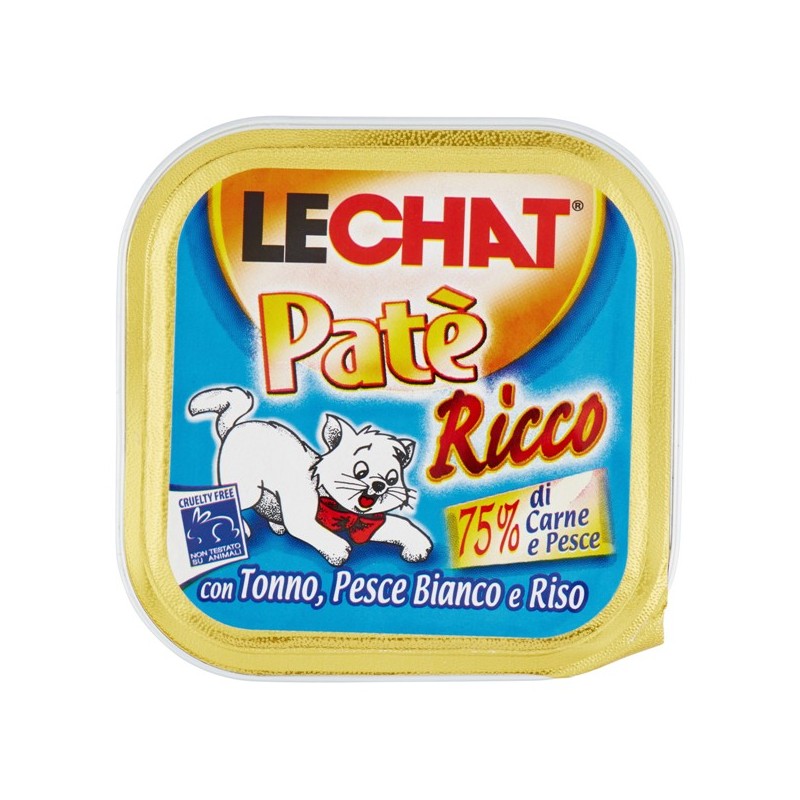 LE CHAT PATE' 100GR  TONNO,RISO  E PESCEBIANCO