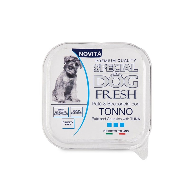 SPECIAL DOG FRESH PATE' & BOCCONC.TONNO 150GR.