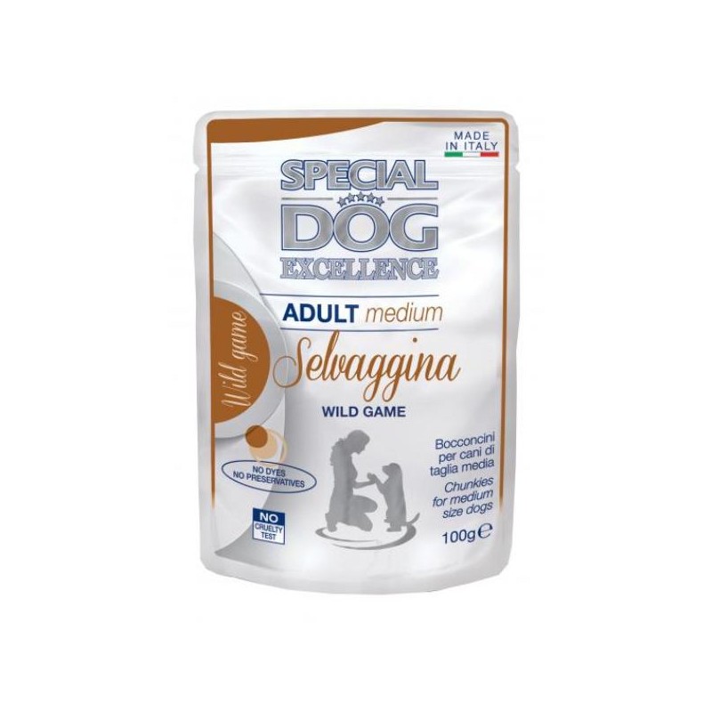 SPECIAL DOG EXCELL.CANI MEDIUM 100GR SELVAGGINA