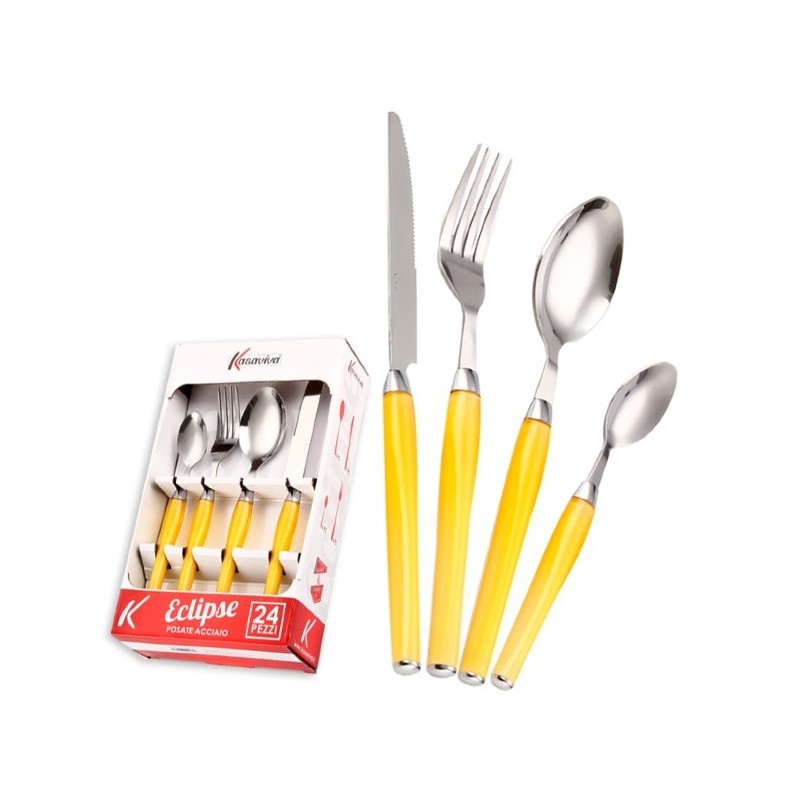 ECLIPSE SET POSATE 24 PZ GIALLO