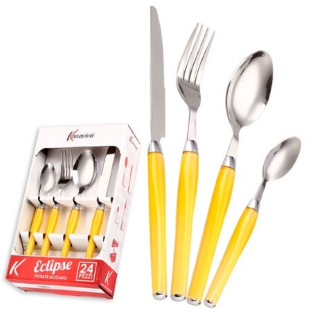 ECLIPSE SET POSATE 24 PZ GIALLO