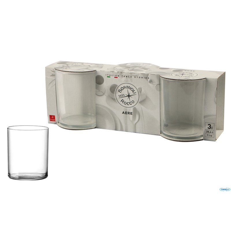 BICCHIERE AERE ACQUA 3PZ CL28