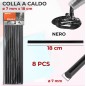 STICK COLLA A CALDO NERO 18CM 8PZ