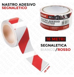 NASTRO PVC ROSSO BIANCO 48MM 16MT