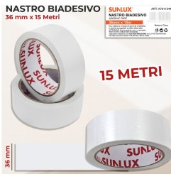 NASTRO SUN BIADESIVO 3.6CMX15M