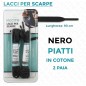 LACCI PER SCARPE PIATTI NERO 90CM