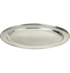 VASSOIO OVALE INOX CM45X29