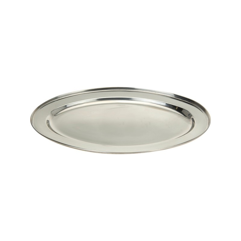 VASSOIO OVALE INOX CM45X29