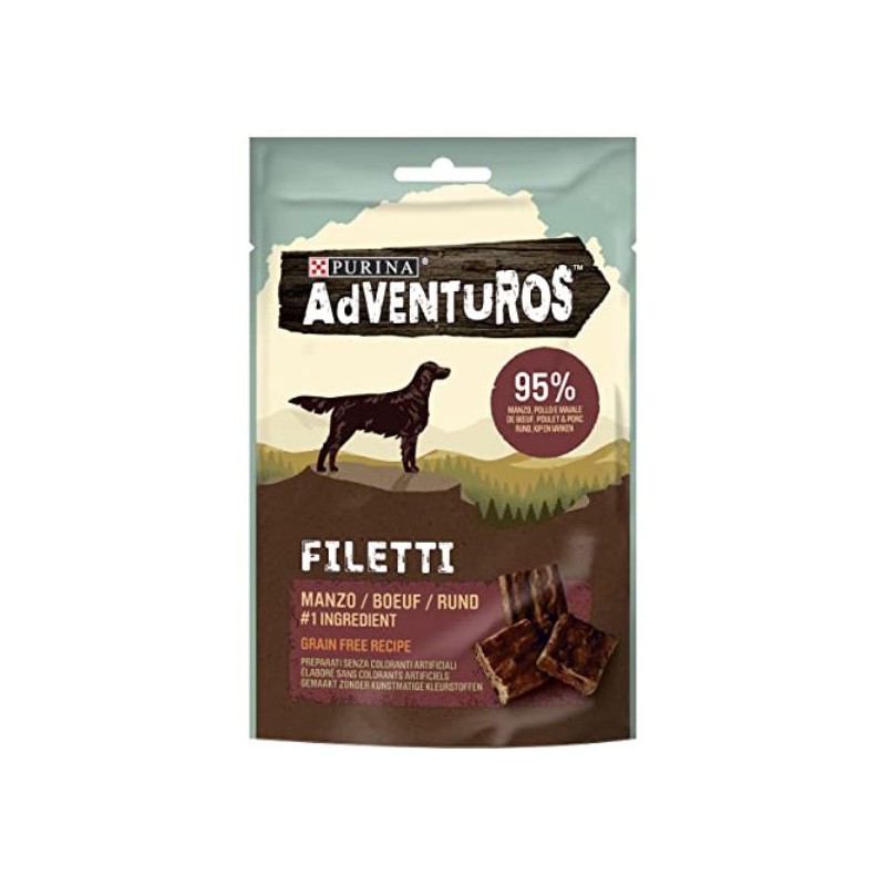 ADVENTUROS BAST.70GR.SNACK MANZO