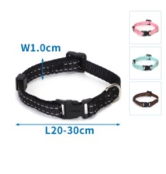 IMITATION NYLON REFLECTIVE DOG COLLAR WI