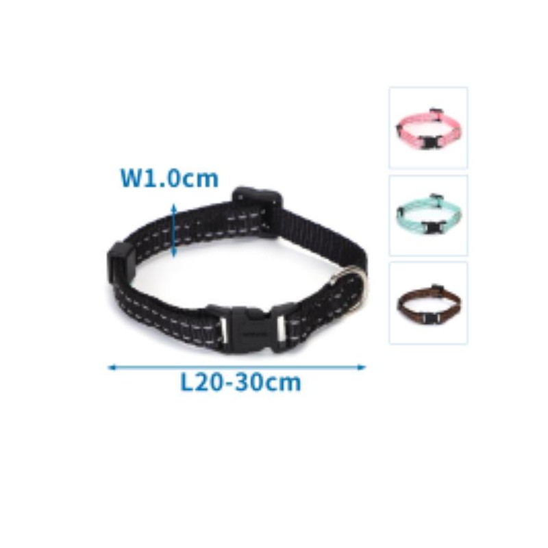 IMITATION NYLON REFLECTIVE DOG COLLAR WI