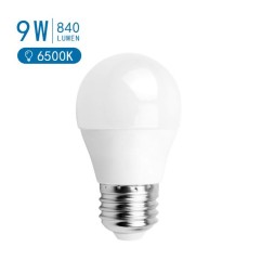 LED A5 G45 SFERA E27 9W 6400K