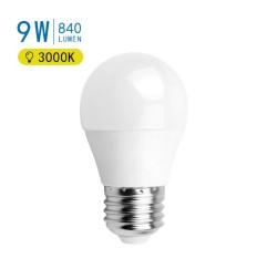 LED A5 G45 SFERA E27 9W 3000K