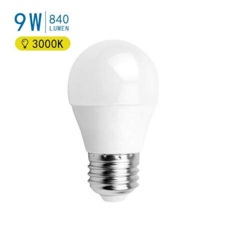 LED A5 G45 SFERA E27 9W 3000K