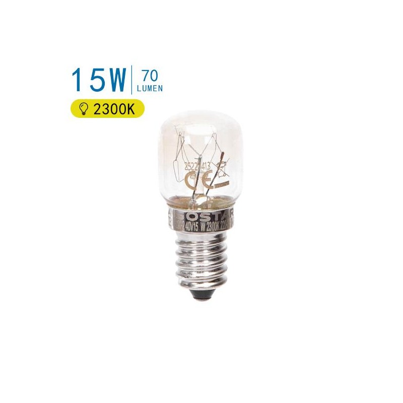 OVEN BULB T22 15W E14 2300K