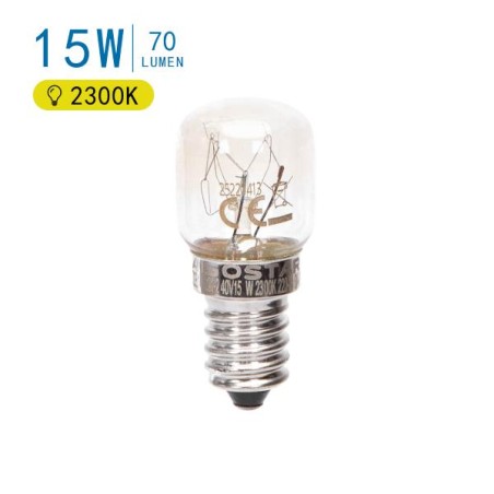 OVEN BULB T22 15W E14 2300K