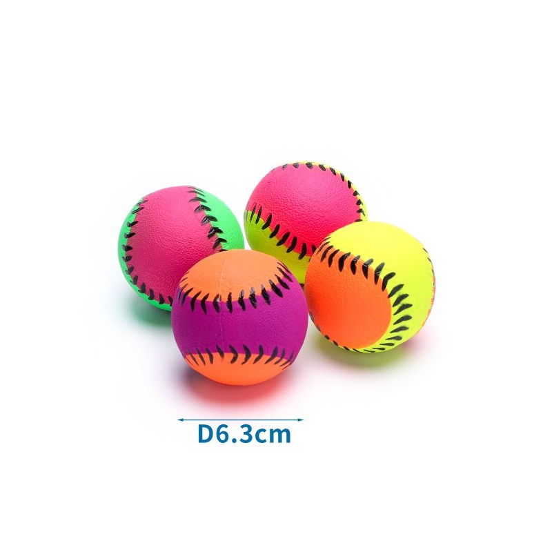 PALLINE DA BASEBALL FLUORESCENTI IN GOMMAPIUMA