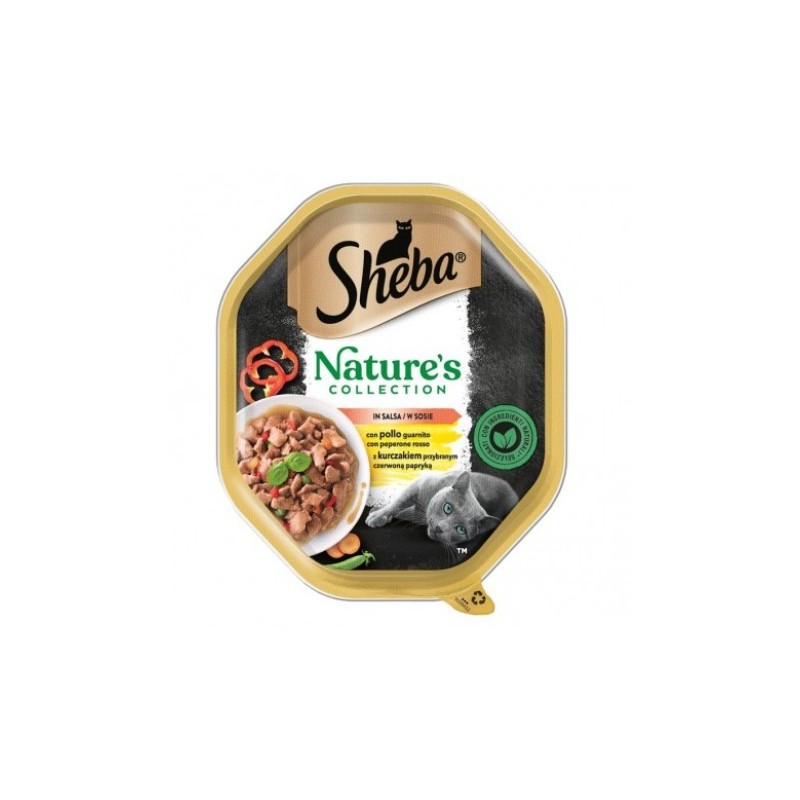 SHEBA GATTO NATURE POLLO/PEPERONE IN SALSA 85GR