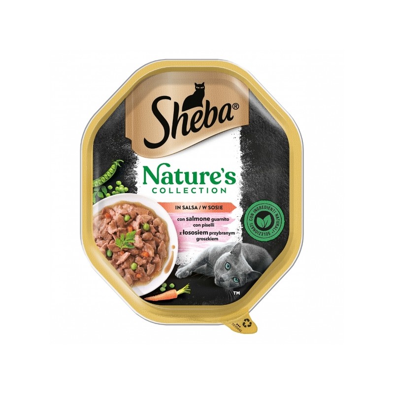 SHEBA GATTO NATURE SALMONE/PISELLI 85GR