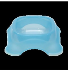 PET BOWL L30*W30*H9.5CM TRANSPARENT BLUE