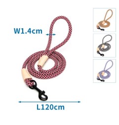 TRIGGER ROPE LEAD WITH COW LEATHER TAP B