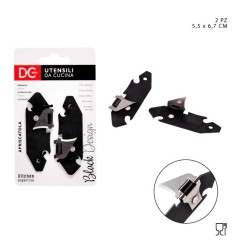 DC CASA L BLACK APRISCATOLE 5 5X6 7CM 2P