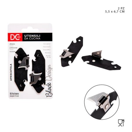 DC CASA L BLACK APRISCATOLE 5 5X6 7CM 2P
