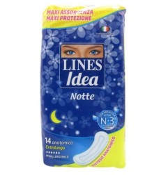 LINES IDEA NOTTE 14 ASSORBENTI EXTRA LUNGO NOTTE