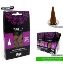 CONO INCENSO 12 PZ VIOLETTA