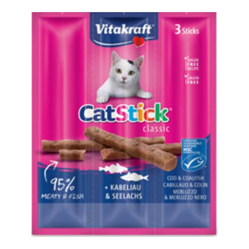 VITAKRAFT CAT STICK MINI MERLUZZO