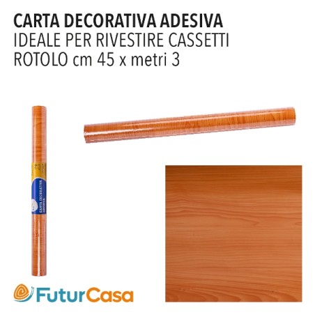 CARTA CASSETTO ADESIVA 3MT FANTASIA