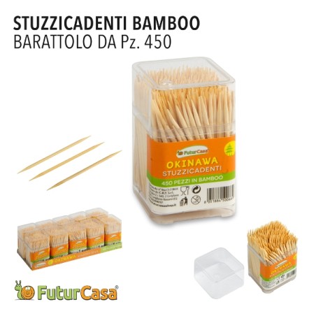 STUZZICADENTI BAMBOO IN BARATTOLO