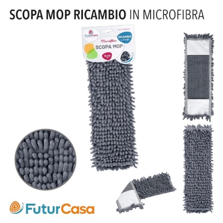 RICAMBIO SCOPA MOP MICROFIBRA CM 40X12