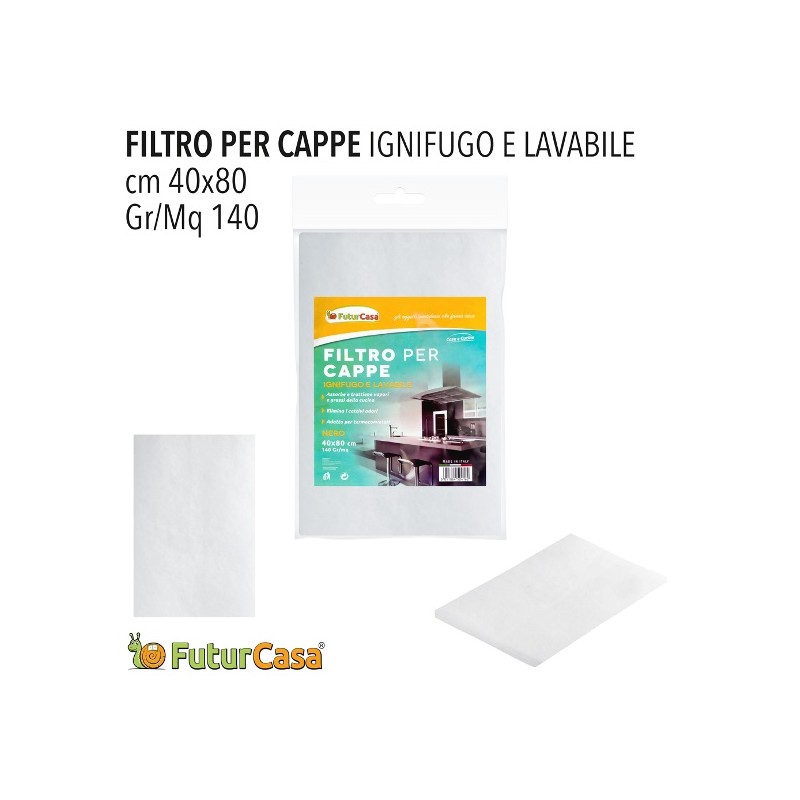 FILTRO KAPPA BIANCO CM 80X40 IGNIFUGO 58