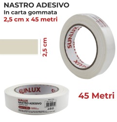 NASTROADESIVO IN CARTA GOMMATA 25*45M