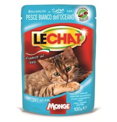 LE CHAT BOCCONCINI GATTO 100GR PESCE BIANCO DELL'OCEANO