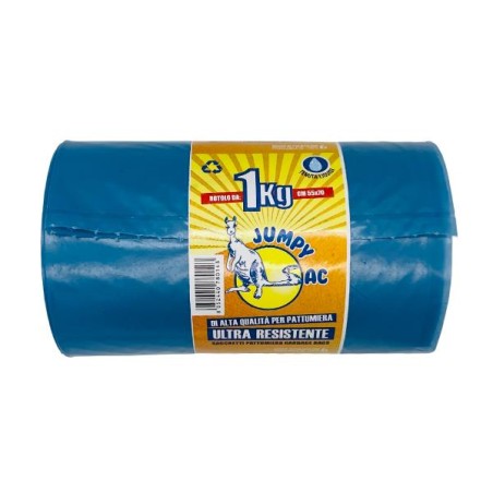 SACCHI PATT/LDPE AZZURRO LADY BUG 1KG 55X70