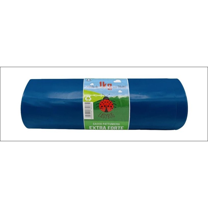 SACCHI PATT/LDPE AZZURRO LADY BUG 1KG 70X110